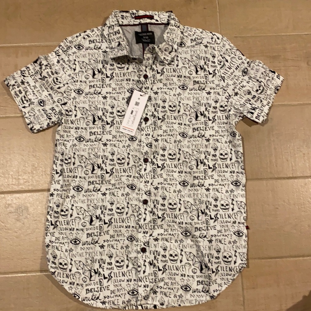 Cactus boys button down shirt size 9/10